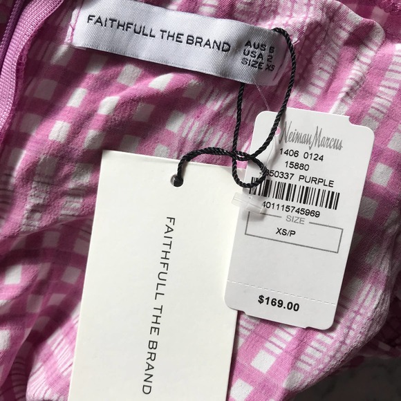 Faithfull the Brand Iris Check Edwina Dress - Picture 9 of 10